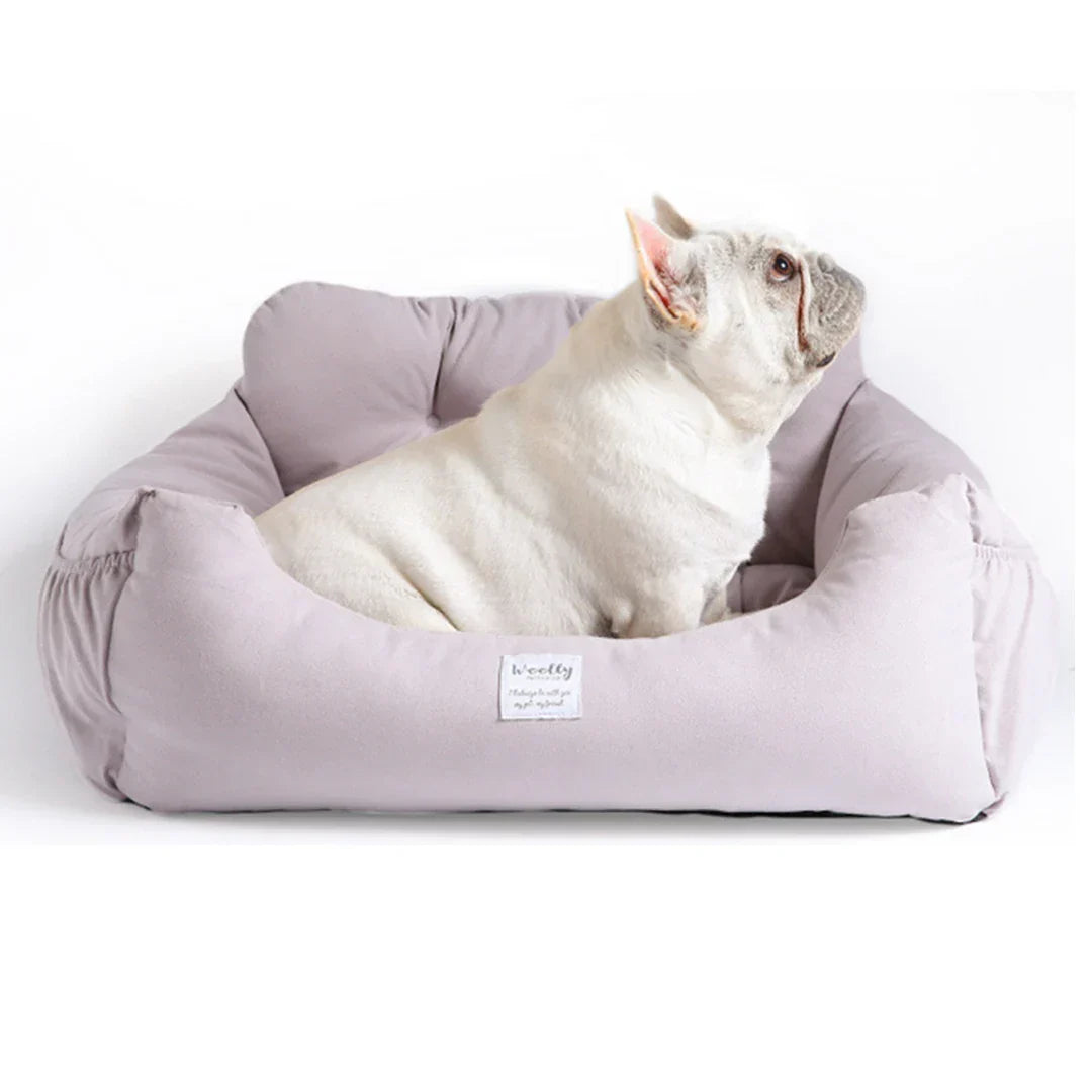 "Dog car seat bed sofa with water-resistant cover, ideal for small and medium dogs"