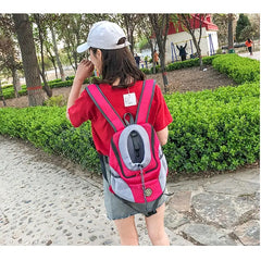  dog carrierDouble shoulder pet carrier backpack with breathable mesh and front-facing design, ideal for comfortable travel with small dogs and pets.