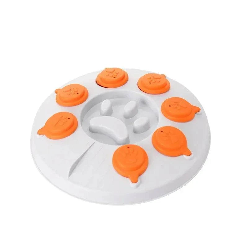 Puppy puzzle toy slow feeder interactive food dispenser bowl with non-slip base