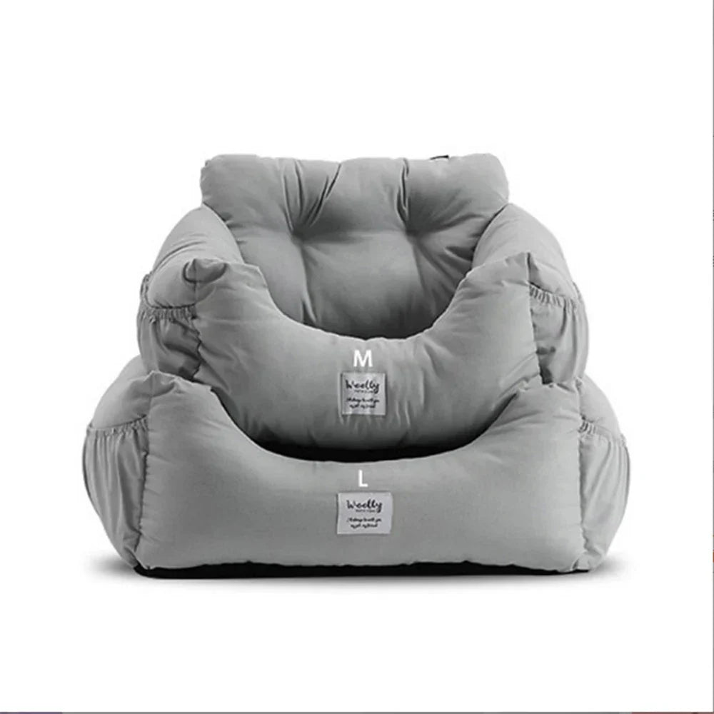 "Dog car seat bed sofa with water-resistant cover, ideal for small and medium dogs"